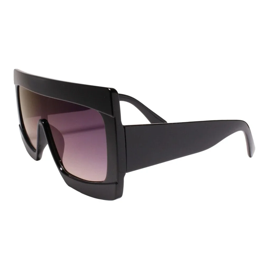 Swag Dapper Clubbing Flat Top Modern Hip Mens Womens Mirror Blue Lens Sunglasses